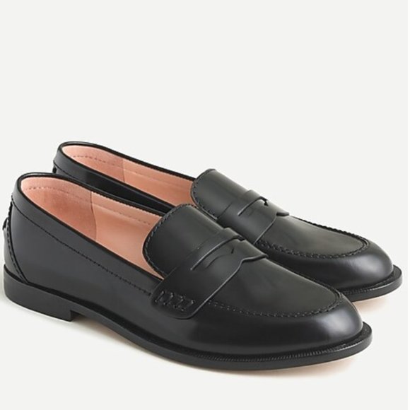 J. Crew Shoes - J.Crew Classic Leather Tab Loafers in Spazzolato Leather, Black, Size 6.5